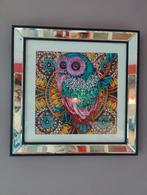 Superbe cadre Hibou, Hobby en Vrije tijd, Kaarten | Zelfgemaakt, Ophalen