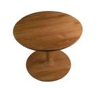 Nieuwe teak ronde bijzettafel / salontafel HSM collectie, Huis en Inrichting, Minder dan 45 cm, Minder dan 55 cm, Rond, Nieuw