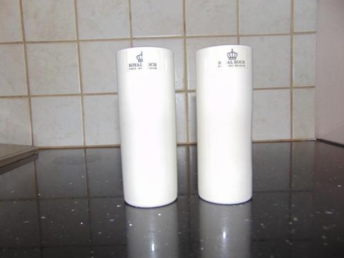 Vaasjes Royal Boch 12 cm nieuw, Huis en Inrichting, Woonaccessoires | Vazen, Nieuw, Wit, Minder dan 50 cm, Aardewerk of Porselein