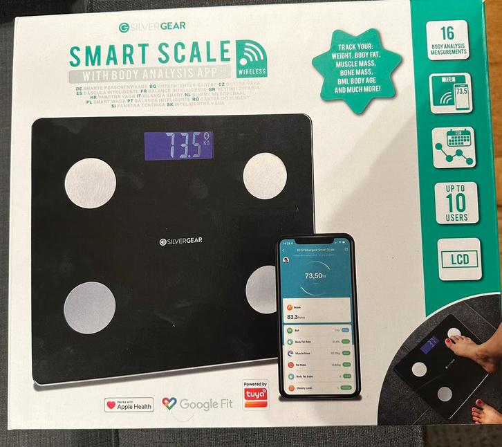 Silvergear Smart Scale — Slimme weegschaal, Elektronische apparatuur, Persoonlijke Verzorgingsapparatuur, Nieuw, Overige typen