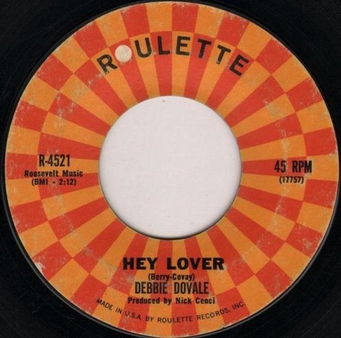 Debbie Dovale ‎– Hey Lover "Popcorn Oldies", Cd's en Dvd's, Vinyl Singles, Zo goed als nieuw, Single, R&B en Soul, 7 inch, Ophalen of Verzenden
