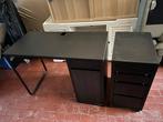 Zwarte bureaus met laden inbegrepen, Ophalen, Zo goed als nieuw, Bureau