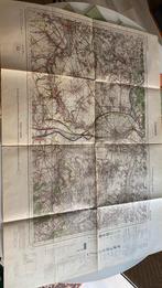 Oude map kaart topografisch Tongeren Tongres 99x69cm 1941, Ophalen