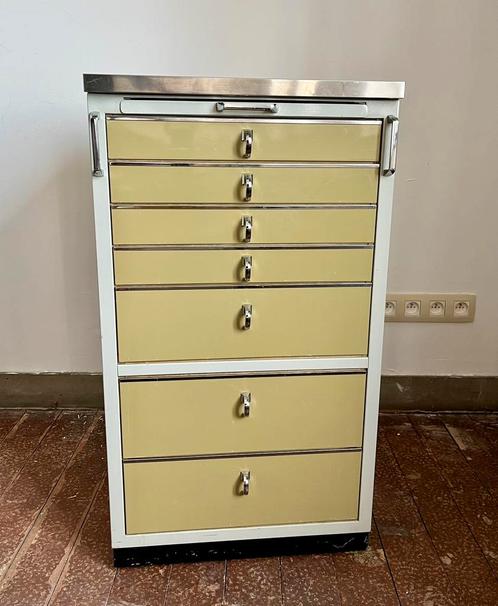 Baisch - vintage tandartskast met laden, Antiek en Kunst, Antiek | Meubels | Kasten, Ophalen of Verzenden