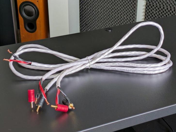 Wireworld Solstice 7, bi-wire speaker cables 2 x 2 meter, Audio, Tv en Foto, Audiokabels en Televisiekabels, Zo goed als nieuw