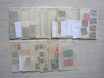 Anciens timbres belges oblitérés - Voir les 21 photos beschikbaar voor biedingen