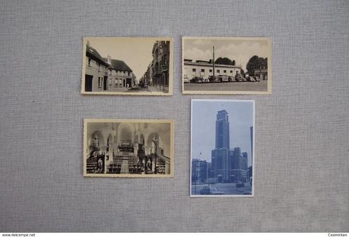 4 oude postkaarten van Evere, Verzamelen, Postkaarten | België, Ongelopen, Brussel (Gewest), 1940 tot 1960, Ophalen of Verzenden