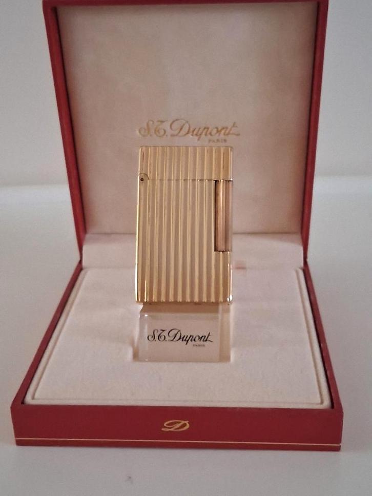 Dupont Aansteker L1 20u Verguld Goud Kleur., Verzamelen, Rookartikelen, Aanstekers en Luciferdoosjes, Aansteker, Ophalen of Verzenden