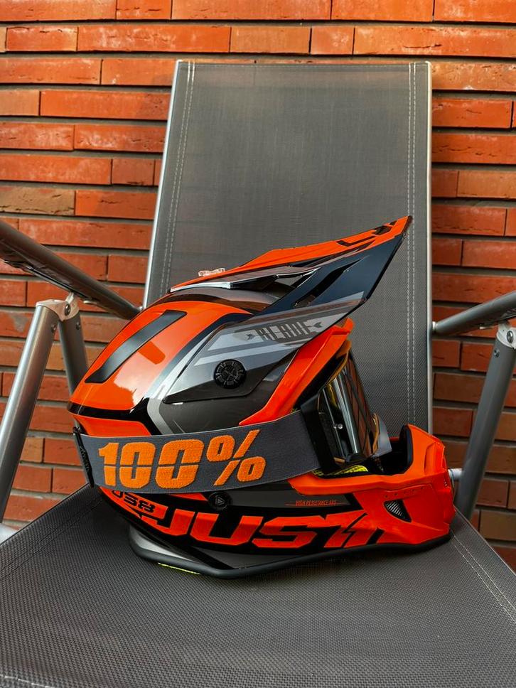 Motocross helm just1, Motoren, Kleding | Motorkleding, Motorcrosskleding, Dames, Heren, Tweedehands, Ophalen of Verzenden