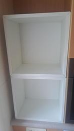 Ikea eket wandmeubel 2 witte kubussen 25 cm diepte, Huis en Inrichting, Ophalen, Gebruikt, Minder dan 150 cm, Minder dan 100 cm