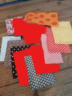 15 stoflappen in diverse formaten, Ophalen of Verzenden, Rood, Katoen