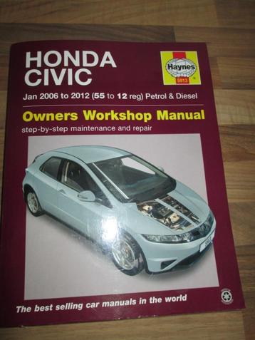 Honda Civic 2006-2012 werkplaatshandboek beschikbaar voor biedingen