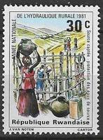 Rwanda 1981 - Yvert 1033 - Hydraulique rurale - 30 v (ZG), Timbres & Monnaies, Timbres | Afrique, Envoi, Non oblitéré