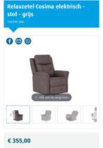 Electrische relaxzetel, Huis en Inrichting, Fauteuils, Ophalen, Kunststof, 125 tot 150 cm, Past zowel in rustieke als moderne interieur