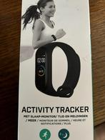 activity tracker met slaap monitor, tijd en meldingen,, Handtassen en Accessoires, Nieuw, Ophalen of Verzenden, Zwart