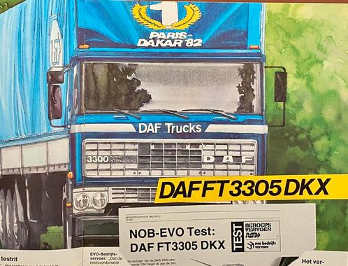 DAF TRUCK 1982 Paris - Dakar Autofolder, Boeken, Auto's | Folders en Tijdschriften, Zo goed als nieuw, Overige merken, Verzenden