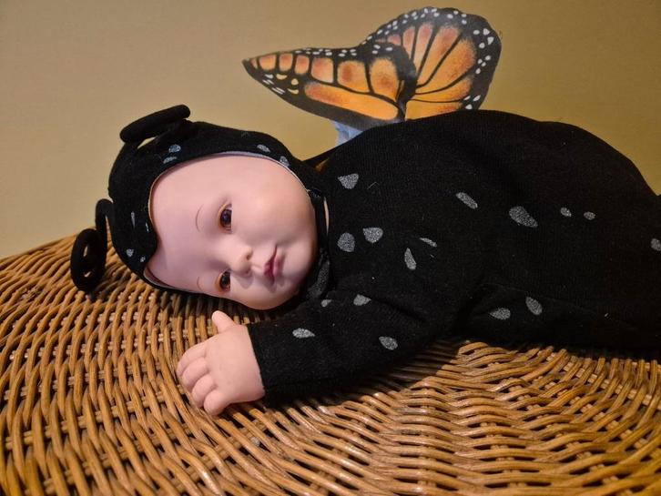 Anne Geddes mooie vintage slapende baby / vlinder, Verzamelen, Poppen, Zo goed als nieuw, Pop, Ophalen of Verzenden