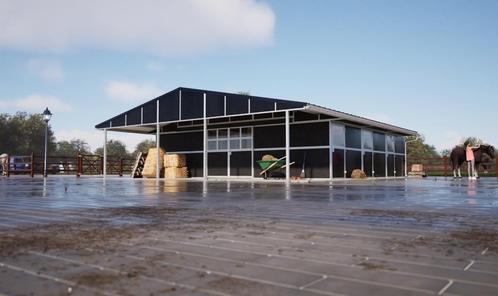 Grote buitenstal | 5 paardenboxen | Overkapping | Voorraad, Dieren en Toebehoren, Stalling en Weidegang, Opfok, Stalling, Weidegang