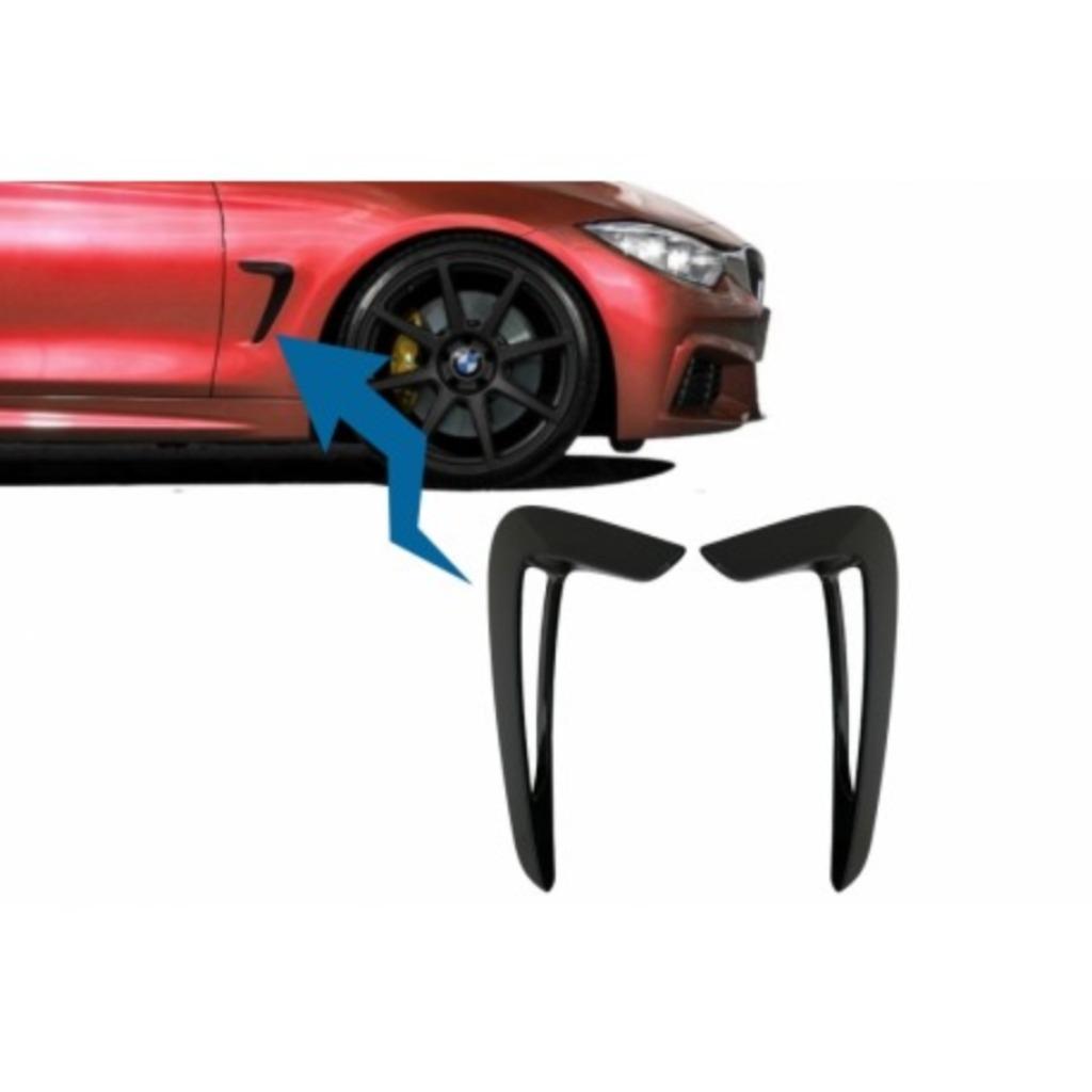 ECOPES D'AILES BMW SERIE 4 F32 F33 F36 (14-20) NOIR BRILLANT, Enlèvement ou Envoi