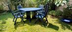 Table jardin ovale et chaises, Tuin en Terras, Picknicktafels, Ophalen, Zo goed als nieuw, Ovaal