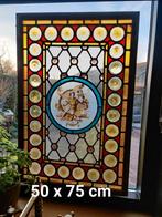 Antiek glas in lood raam izgs, Antiek en Kunst, Ophalen