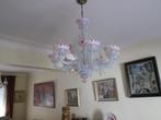Lustre Murano roos & blauw, Huis en Inrichting, Ophalen, Zo goed als nieuw