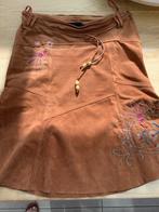 Mooie  suède rok maat L, merk Vero moda (gevoerd), Bruin, Vero Moda, Maat 42/44 (L), Ophalen of Verzenden