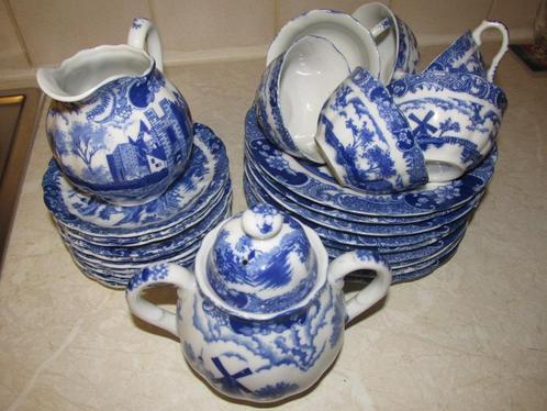 Service à café porcelaine bleu et blanc vintage, Antiquités & Art, Antiquités | Porcelaine, Enlèvement