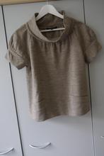 Dure merk Tara Jarmon maat 40 lichtbruin tof wollen truitje, Maat 38/40 (M), Tara Jarmon, Beige, Ophalen of Verzenden