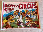 Circus affiche Clyde Beatty Cole Bross., Ophalen of Verzenden