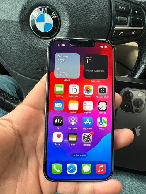 iPhone 13 Pro 128Gb arrière fissuré, vd/éch + 700€ ma part, Télécoms, Téléphonie mobile | Apple iPhone, Utilisé, 128 GB, Sans abonnement