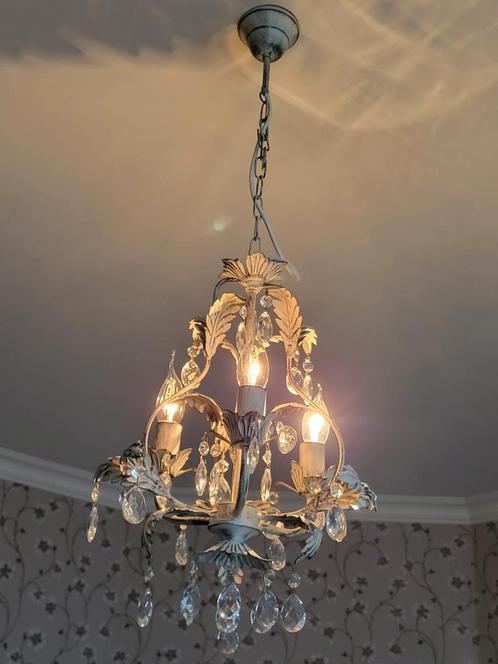 Te koop: Glazen kroonluchter in perfected staat, Huis en Inrichting, Lampen | Kroonluchters, Ophalen