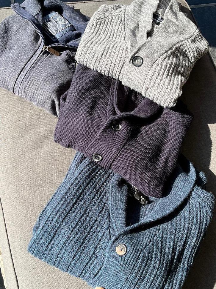 4 cardigans  man van State of the art en Threadbare , maat M, Kleding | Heren, Truien en Vesten, Zo goed als nieuw, Maat 48/50 (M)