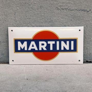 Emaille Schild MARTINI Reclamebord Plaque Vintage Italië 70s beschikbaar voor biedingen