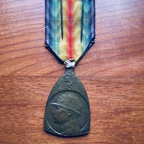 Médaille Commémoration Guerre 1914-1918 - Armée Belge - Sa, Collections, Objets militaires | Général, Autres, Envoi