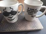 2 koffietasjes Jeroen Meus, Huis en Inrichting, Ophalen, Zo goed als nieuw, Kop(pen) en/of Schotel(s)