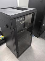 Rack informatique 19" -  110 x 60 x 60, Enlèvement, Utilisé, Verre, Tôle d'acier