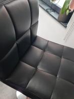 Tabourets de bar noirs, Maison & Meubles, Tabourets de bar, 4 tabourets, Comme neuf, Enlèvement, Réglable en hauteur