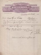 NEDERLAND:1905:#  Quincaillerie W. PETERSMANN & Cie, A'dam #, Utilisé, Enlèvement ou Envoi, Oude Facturen.
