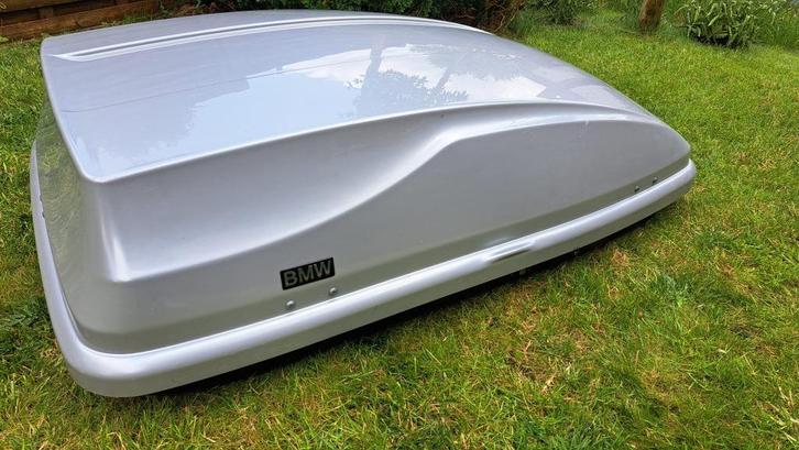 Handige Dakkoffer BMW - grijs - 140cm (BMW E46 / E90), Auto diversen, Dakdragers, Gebruikt, Ophalen