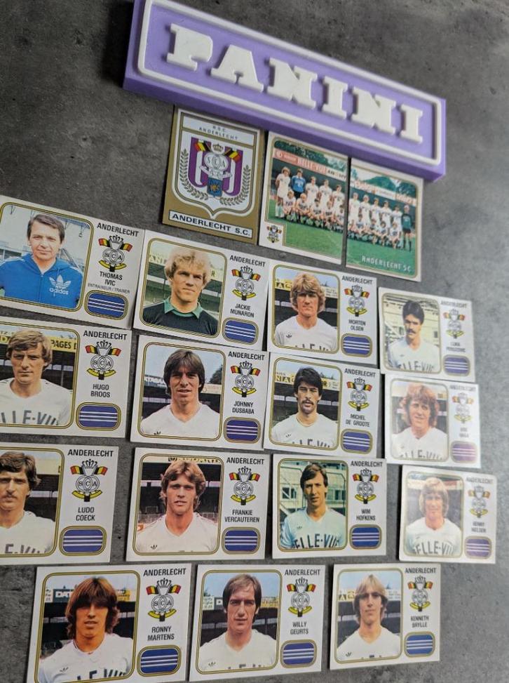 PANINI FOOTBALL 81 RSC ANDERLECHT 18 STICKERS 1981, Hobby en Vrije tijd, Stickers en Plaatjes, Verzenden