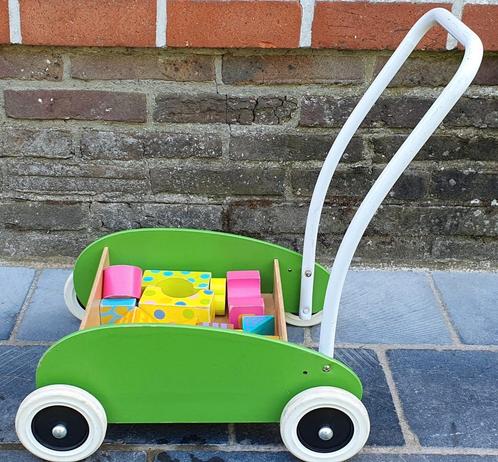 Houten babywalker/loopwagen, Kinderen en Baby's, Speelgoed | Houten speelgoed, Gebruikt, Duw- of Trekspeelgoed, Ophalen