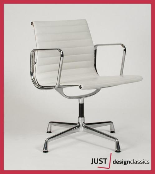 Vitra Eames ea108 Wit Leder Nieuwstaat (voorraad:30), Huis en Inrichting, Stoelen, Zo goed als nieuw, Vijf, Zes of meer stoelen