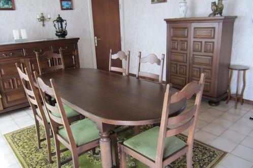 volledige eetkamer, Huis en Inrichting, Complete eetkamers, Gebruikt, 4 tot 6 stoelen, Ophalen
