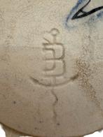 De Bruyn Fives Lille blauwe majolica plantenbak — 19e eeuw, Ophalen of Verzenden