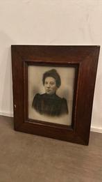 Antieke Fotoportret – ca. 1900 – in originele houten lijst, Antiek en Kunst, Ophalen