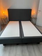 Box spring antraciet grijs, Huis en Inrichting, Slaapkamer | Boxsprings, Ophalen, Gebruikt, Tweepersoons, 200 cm