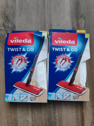 4 x Vileda Twist & Go - Nieuw