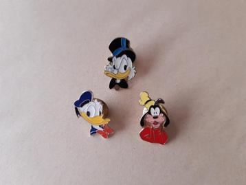 3 pins Disney - Donald Duck - Dagobert - Goofey