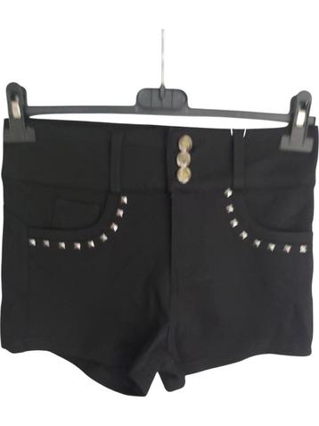 Daisy stretchy korte broek met studs zwart M beschikbaar voor biedingen